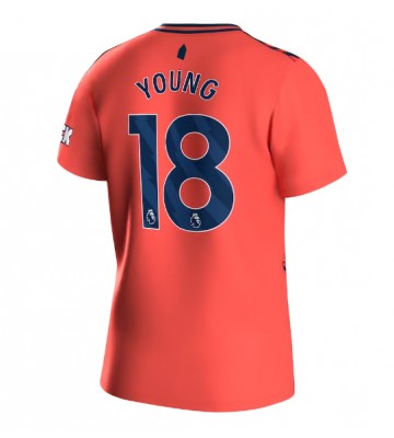 Lacne Muži Futbalové dres Everton Ashley Young #18 2023-24 Krátky Rukáv - Preč